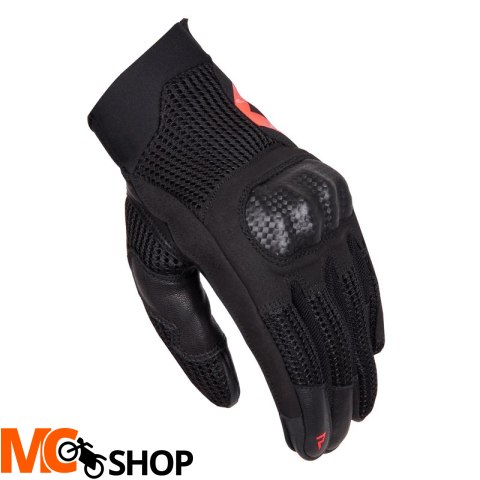 REBELHORN RĘKAWICE SKÓRZANE GAP III BLACK/FLUO RED REBELHORN RĘKAWICE SKÓRZANE GAP III BLACK/FLUO RED