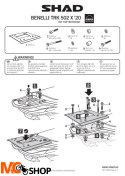 SHAD B0TX50ST STELAŻ KUFRA TYŁ Benelli TRK 502 500 ABS 2020