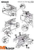 SHAD H0CR104P STELAŻ KUFRA BOCZNEGO 4P TERRA HONDA CRF 1100 A