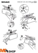 SHAD H0DV104P STELAŻ KUFRA BOCZNEGO 4P TERRA HONDA CRF 1100 L 2020