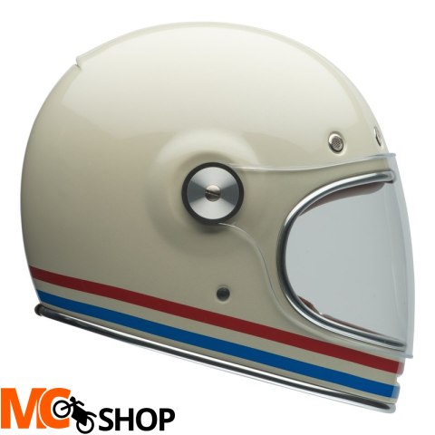 BELL KASK INTEGRALNY BULLITT STRIPES PEARL W/OX/BL BELL KASK INTEGRALNY BULLITT STRIPES PEARL W/OX/BL