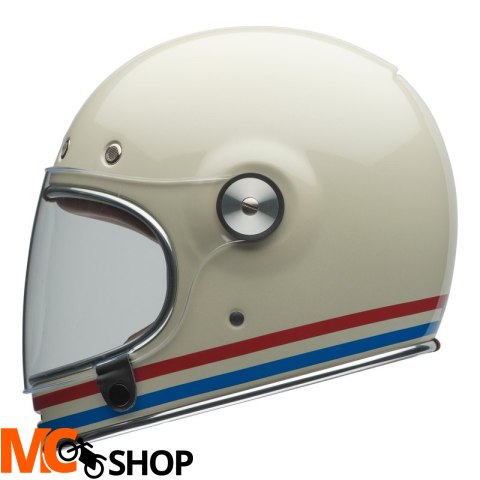 BELL KASK INTEGRALNY BULLITT STRIPES PEARL W/OX/BL BELL KASK INTEGRALNY BULLITT STRIPES PEARL W/OX/BL