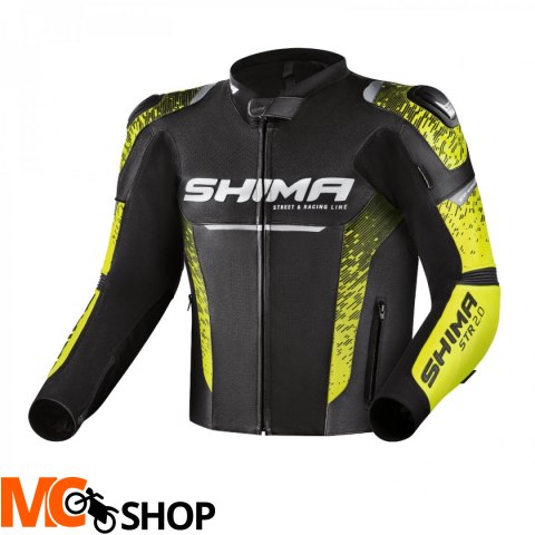SHIMA KURTKA MOTOCYKLOWA STR 2.0 JKT BLK FLUO SHIMA KURTKA MOTOCYKLOWA STR 2.0 JKT BLK FLUO