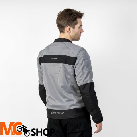 OZONE KURTKA MOTOCYKLOWA TEKSTYLNA DART SILVER/BLA OZONE KURTKA MOTOCYKLOWA TEKSTYLNA DART SILVER/BLA