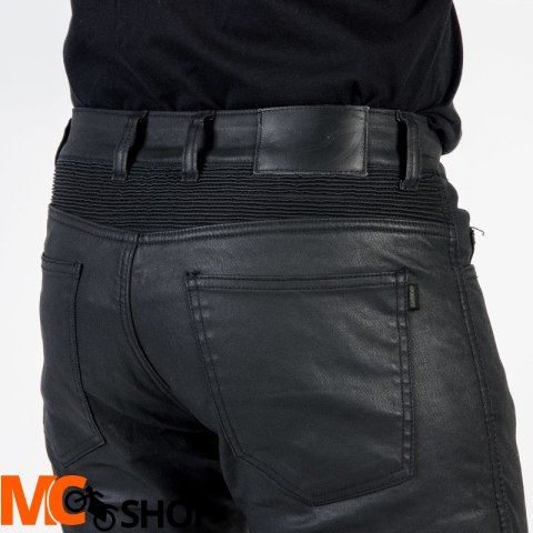 OZONE SPODNIE MOTOCYKLOWE JEANS RUSTY WAXED BLACK