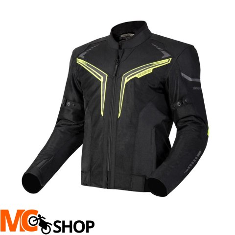 OZONE KURTKA TEKSTYLNA FLOW BLACK/FLUO YELLOW