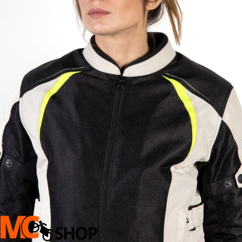 OZONE KURTKA TEKSTYLNA FLOW LADY BLACK/GREY/FL YEL OZONE KURTKA TEKSTYLNA FLOW LADY BLACK/GREY/FL YEL