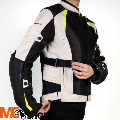 OZONE KURTKA TEKSTYLNA FLOW LADY BLACK/GREY/FL YEL OZONE KURTKA TEKSTYLNA FLOW LADY BLACK/GREY/FL YEL