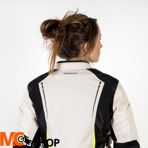 OZONE KURTKA TEKSTYLNA FLOW LADY BLACK/GREY/FL YEL OZONE KURTKA TEKSTYLNA FLOW LADY BLACK/GREY/FL YEL