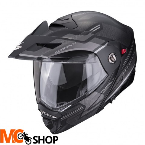 SCORPION KASK SZCZĘKOWY ADX-2 CARRERA MATT BK-SILV SCORPION KASK SZCZĘKOWY ADX-2 CARRERA MATT BK-SILV