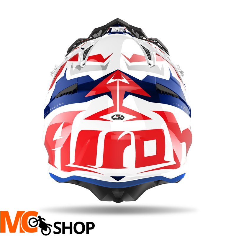 AIROH KASK OFF-ROAD AVIATOR ACE SWOOP RED/BLUE GLO