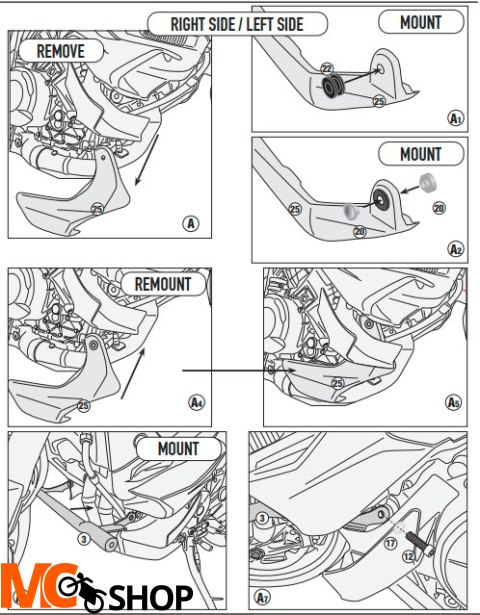 GIVI GITN7413 GMOLE SILNIKA DUCATI MULTISTRADA V4 GIVI GITN7413 GMOLE SILNIKA DUCATI MULTISTRADA V4