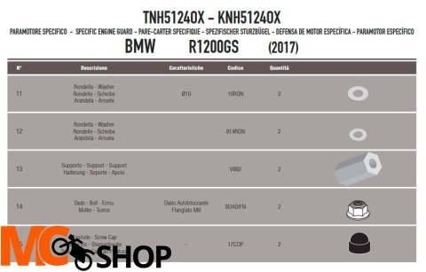 GIVI GMOLE OSŁONA SILNIKA BMW R 1200 GS (17 >18) GIVI GMOLE OSŁONA SILNIKA BMW R 1200 GS (17 >18)