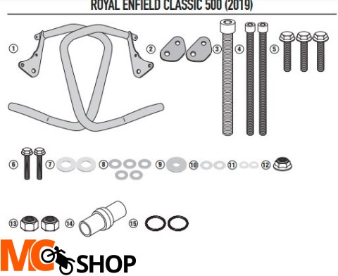 GIVI GMOLE OSŁONA SILNIKA ROYAL ENFIELD Classic 50 GIVI GMOLE OSŁONA SILNIKA ROYAL ENFIELD Classic 50