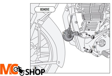 GIVI GMOLE OSŁONA SILNIKA ROYAL ENFIELD Classic 50 GIVI GMOLE OSŁONA SILNIKA ROYAL ENFIELD Classic 50