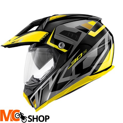 KAPPA KASK OFF ROAD KV30 EVO GRAYER DUAL C M/SZ/ŻÓ KAPPA KASK OFF ROAD KV30 EVO GRAYER DUAL C M/SZ/ŻÓ