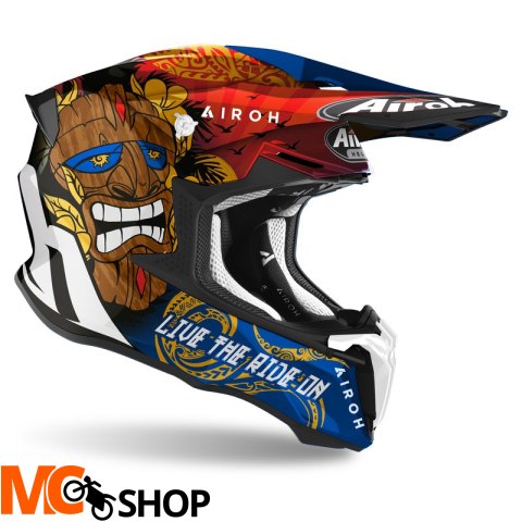 AIROH KASK OFF-ROAD TWIST 2.0 TIKI GLOSS AIROH KASK OFF-ROAD TWIST 2.0 TIKI GLOSS
