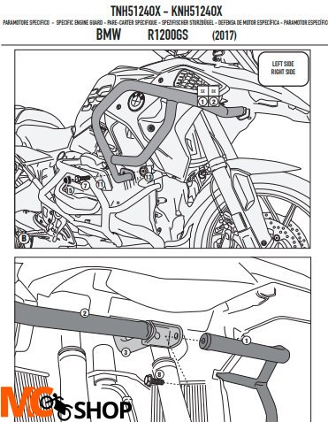 GIVI GMOLE OSŁONA SILNIKA BMW R 1200 GS (17 >18) GIVI GMOLE OSŁONA SILNIKA BMW R 1200 GS (17 >18)