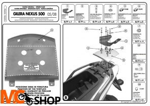 KAPPA K682M STELAŻ KUFRA CENTRALNEGO GILERA NEXUS
