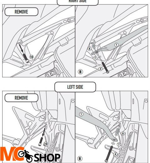 KAPPA KL1161CAM STELAŻ KUFRÓW HONDA CRF 1000L Afri