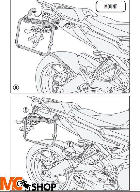 KAPPA KL2139CAM STELAŻ KUFRÓW MONOKEY YAMAHA Trace