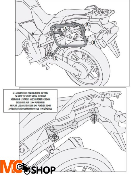 KAPPA KL3105CAM STELAŻ KUFRÓW CAM SIDE SUZUKI DL