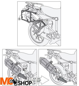 KAPPA KL5108CAM STELAŻ KUFRÓW CAM SIDE BMW R 1200