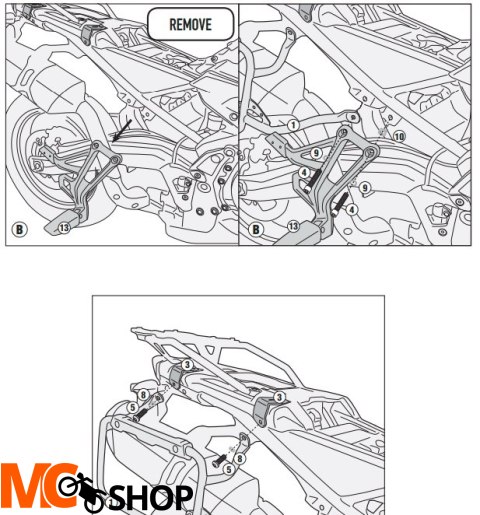 KAPPA KL5127CAM STELAŻ KUFRÓW BMW F 750 GS (18-19)