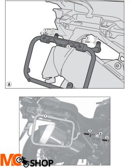 KAPPA KL6408CAM STELAŻ KUFRÓW TRIUMPH Tige 1200 18