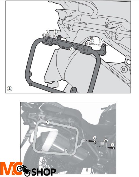 KAPPA KL6408CAM STELAŻ KUFRÓW TRIUMPH Tige 1200 18