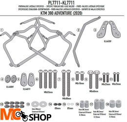 KAPPA KL7711 STELAŻ KUFRÓW MONOKEY KTM 390 Advent