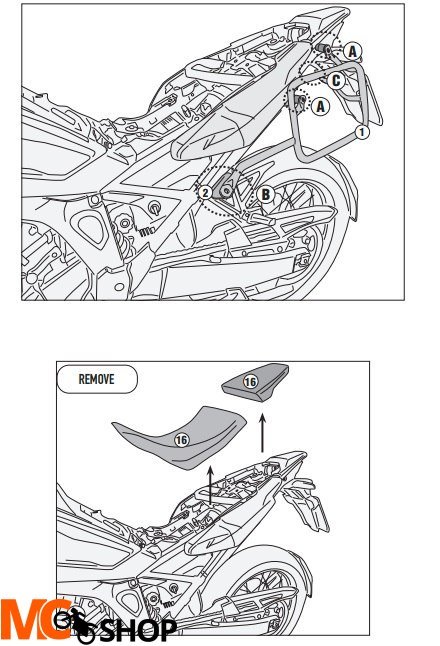 KAPPA KLO1179CAM STELAŻ KUFRÓW HONDA CRF 1100L Afr