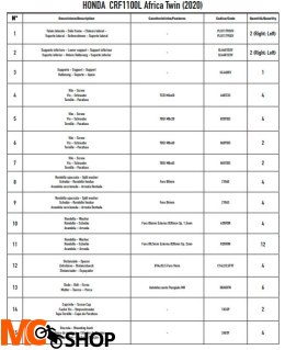 KAPPA KLO1179MK STELAŻ KUFRA HONDA CRF 1100L Afric