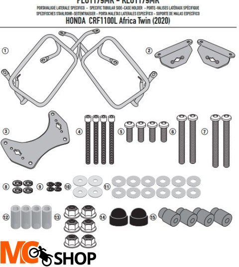 KAPPA KLO1179MK STELAŻ KUFRA HONDA CRF 1100L Afric