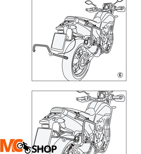 KAPPA KLO2145CAM STELAŻ KUFRÓW MONOKEY YAMAHA Tene