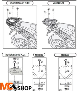 KAPPA STELAŻ KUFRA CENTR HONDA NC 750 X (21) BEZ P