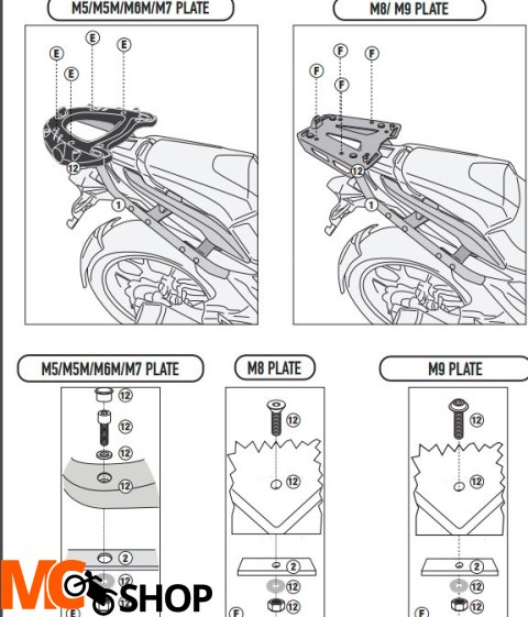 KAPPA STELAŻ KUFRA CENTRALNEGO HONDA NC 750X (21)