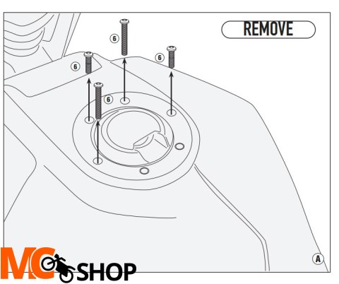 GIVI MOCOWANIE TANKLOCK - HUSQVARNA Svartpilen 701 GIVI MOCOWANIE TANKLOCK - HUSQVARNA Svartpilen 701