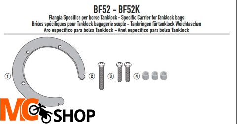 GIVI MOCOWANIE TANKLOCK - KAWASAKI Z 750 (03 > 06) GIVI MOCOWANIE TANKLOCK - KAWASAKI Z 750 (03 > 06)