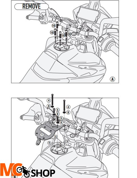 GIVI MOCOWANIE TANKLOCK KTM 390 / 790 Adventure 19 GIVI MOCOWANIE TANKLOCK KTM 390 / 790 Adventure 19