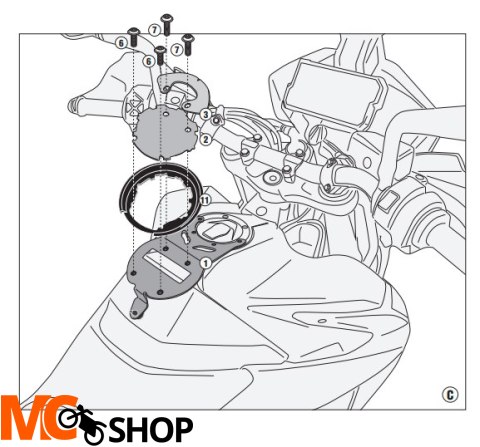 GIVI MOCOWANIE TANKLOCK KTM 390 / 790 Adventure 19 GIVI MOCOWANIE TANKLOCK KTM 390 / 790 Adventure 19