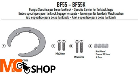GIVI MOCOWANIE TANKLOCK VOGE BRIVIDO 300 R (22) GIVI MOCOWANIE TANKLOCK VOGE BRIVIDO 300 R (22)