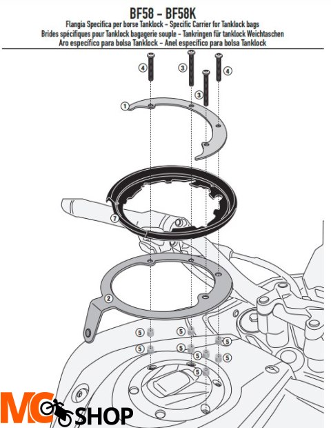 GIVI MOCOWANIE TANKLOCK VOGE VALICO 500DS (22) GIVI MOCOWANIE TANKLOCK VOGE VALICO 500DS (22)