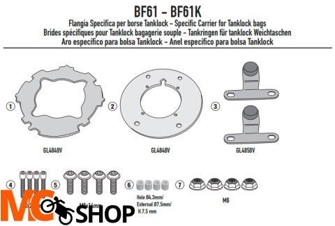 GIVI MOCOWANIE TANKLOCK YAMAHA Ténéré 700 (21) GIVI MOCOWANIE TANKLOCK YAMAHA Ténéré 700 (21)