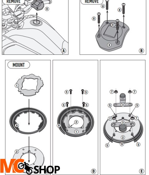 GIVI MOCOWANIE TANKLOCK YAMAHA Ténéré 700 (21) GIVI MOCOWANIE TANKLOCK YAMAHA Ténéré 700 (21)