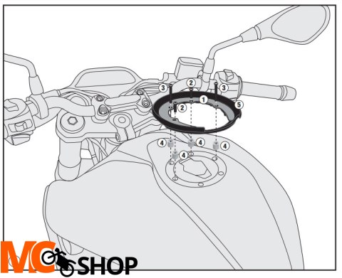 GIVI MOCOWANIE TANKLOCKBMW G310 R / GS (17) GIBF31 GIVI MOCOWANIE TANKLOCKBMW G310 R / GS (17) GIBF31