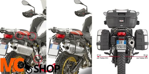 GIVI STELAŻ KUFRÓW MONOKEY BMW F 750 / 850 GS F 7