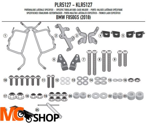 GIVI STELAŻ KUFRÓW MONOKEY BMW F 750 / 850 GS F 7