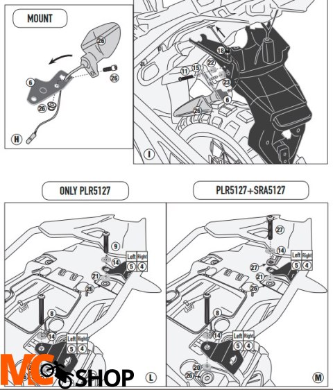 GIVI STELAŻ KUFRÓW MONOKEY BMW F 750 / 850 GS F 7