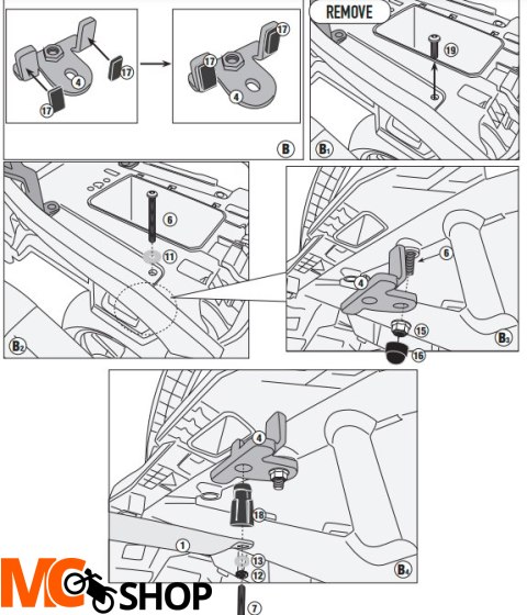 GIVI STELAŻ KUFRÓW ONE-FIT MONOKEY HARLEY DAVIDSON